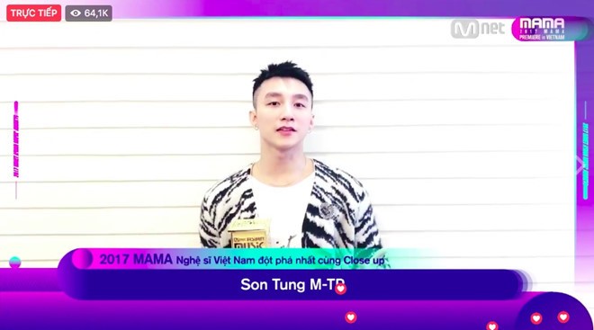 Son Tung M-TP thang giai Nghe si Viet Nam dot pha cua MAMA